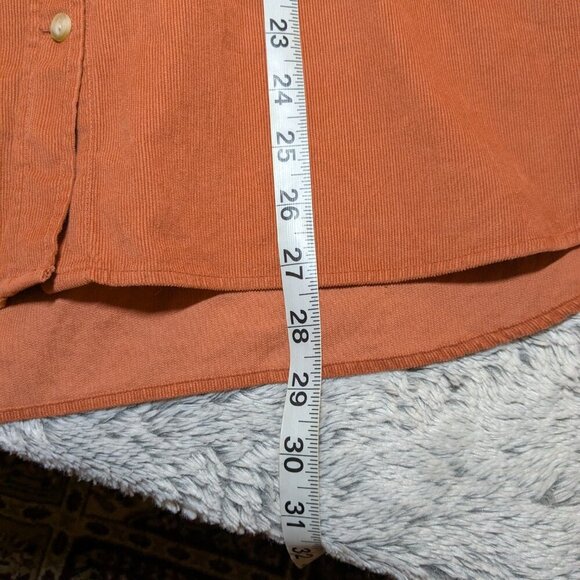 Fjallraven Cord Shirt Burnt Orange Ovik Comfort Fit Long Sleeve Large - Picture 9 of 11